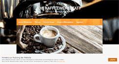 Desktop Screenshot of die-kaffeewerkstatt.de