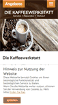Mobile Screenshot of die-kaffeewerkstatt.de